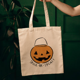 Bolso De Tela Halloween de la Calabaza Retro Trick o Treth