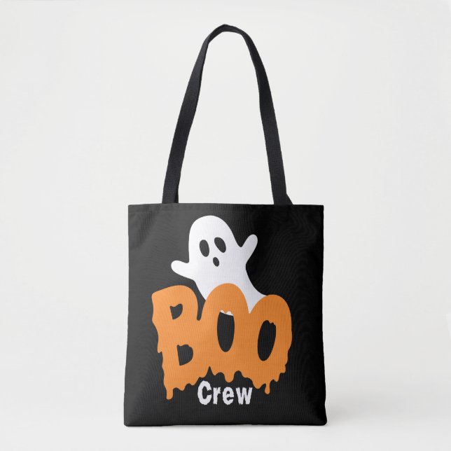 Bolso De Tela Halloween de la Tripulación de Fantasma personaliz (Anverso)