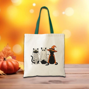 Bolso De Tela Halloween de los gatos negros