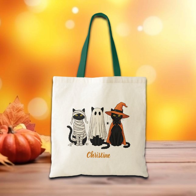 Bolso De Tela Halloween de los gatos negros (Subido por el creador)