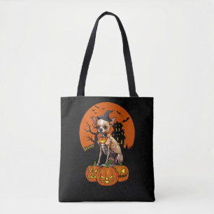 Bolso De Tela Halloween de perros chihuahua