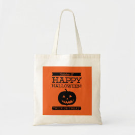Bolso De Tela Halloween de retro tipográfico