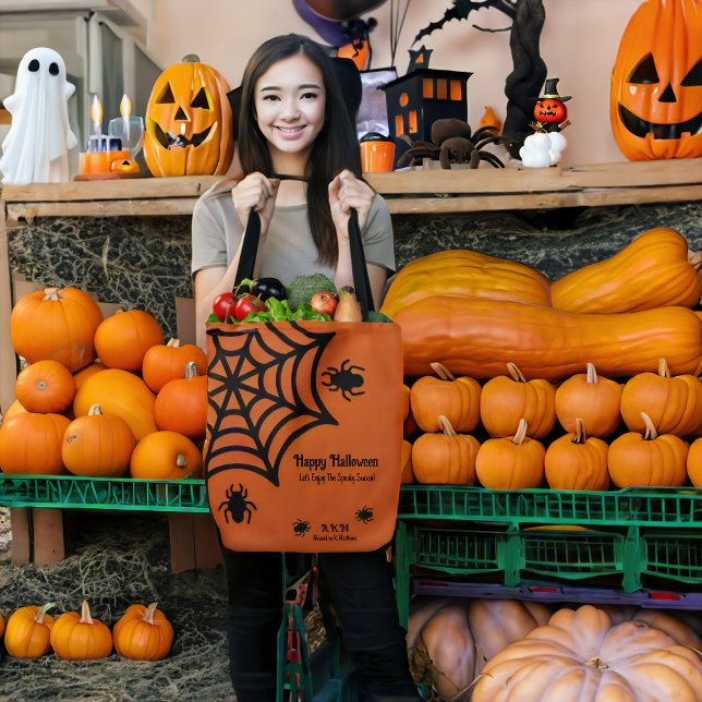 Bolso De Tela Halloween de Spiderweb personalizado (Subido por el creador)