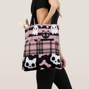 Bolso De Tela Halloween del Gótico Pastel Rosa Cute
