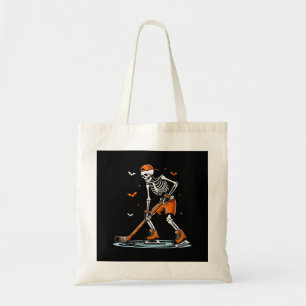Bolso De Tela Halloween divertida Halloween de hockey sobre hiel