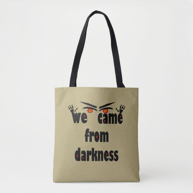Bolso De Tela Halloween divertido de temporada de fantasía (Anverso)