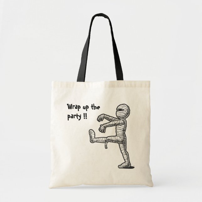 Bolso De Tela Halloween divertido envuelve al fiesta (Frente)