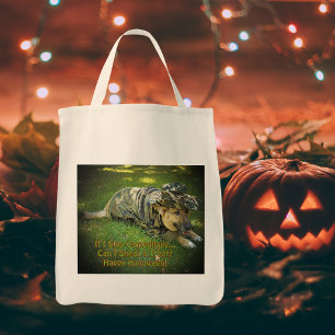 Bolso De Tela Halloween Dog in Camouflage