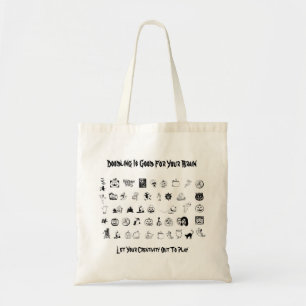 Bolso De Tela Halloween Doodle