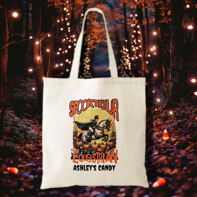 Bolso De Tela Halloween Ecuestre (Get ready for spooky season with our equestrian funny Halloween merchandise!)