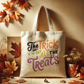 Bolso De Tela Halloween "El truco es todo tratamiento"