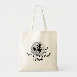 Bolso De Tela Halloween elegante de brujas y luna