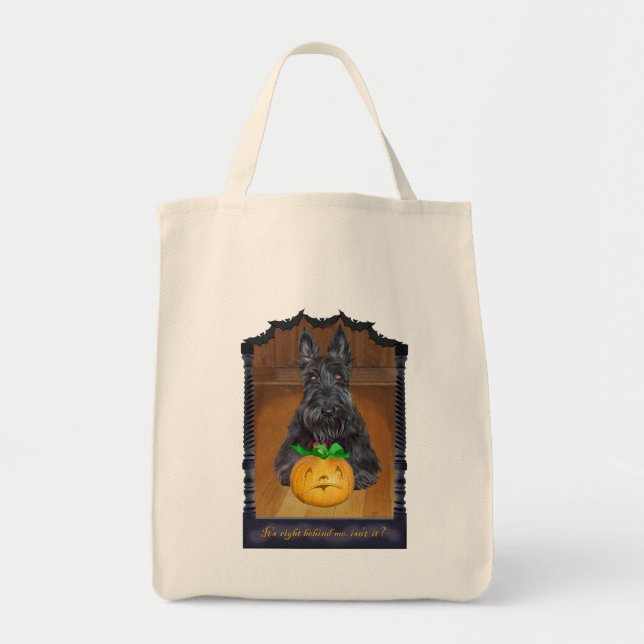 Bolso De Tela Halloween en Escocia: Truco o trato (Frente)
