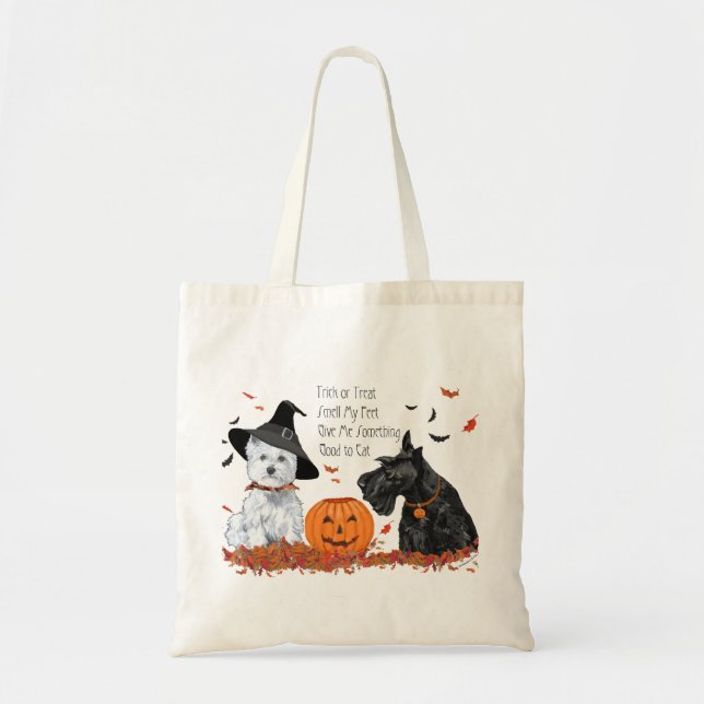 Bolso De Tela Halloween en Occidente y Escocia (Frente)