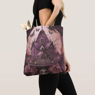 Bolso De Tela Halloween, espeluznante mariposas de cráneo de la 