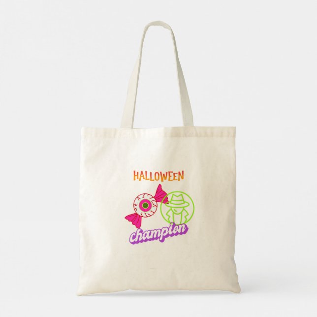Bolso De Tela Halloween Espié Campeón (Reverso)