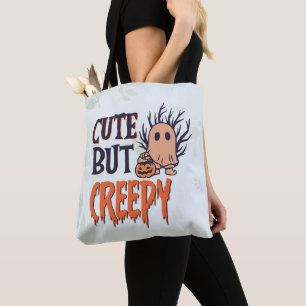 Bolso De Tela Halloween Fantasma Cuidada Pero Espeluznante