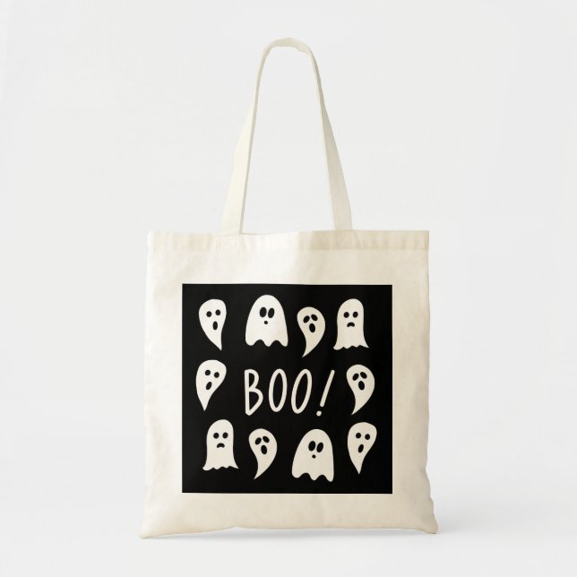 Bolso De Tela Halloween Fantasmas o truco (Frente)