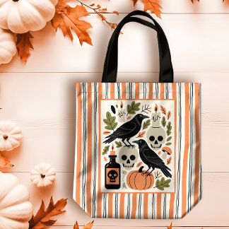 Bolso De Tela Halloween festivo de arte popular espeluznante