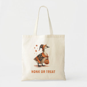 Bolso De Tela Halloween Ganso Honk o Tratar