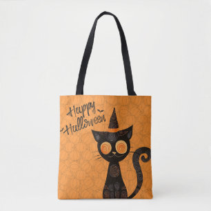 Bolso De Tela Halloween/gato/calabaza/otoño