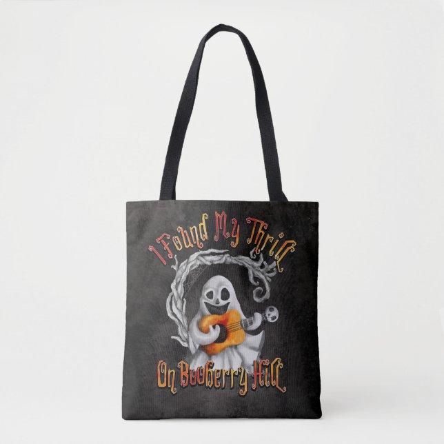 Bolso De Tela Halloween Ghost Guitar Booberry Hill (Anverso)