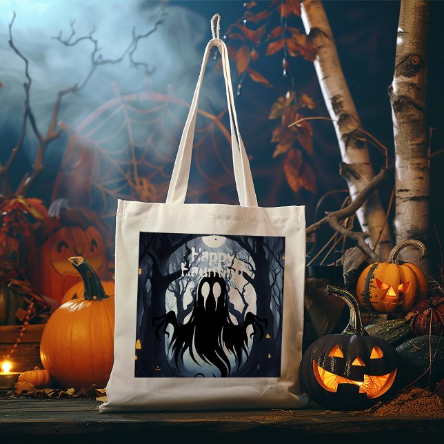 Bolso De Tela Halloween Ghost Haunted Forest Costume Fiesta (Subido por el creador)
