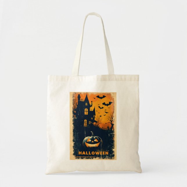 Bolso De Tela Halloween Graphic Limited Edition Artwork (Frente)