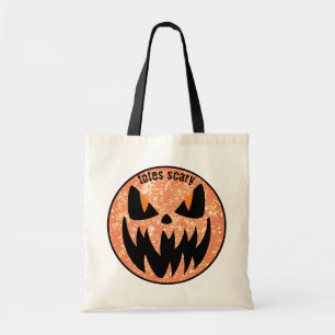 Bolso De Tela Halloween Jack o' Lantern Black Naranja