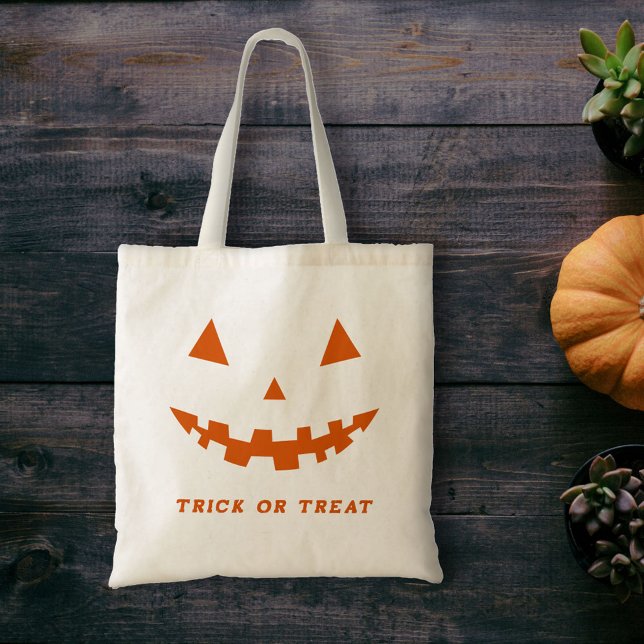 Bolso De Tela Halloween Jack O Lantern Silhouette Tote Bag (Halloween Jack O Lantern Silhouette Tote Bag)