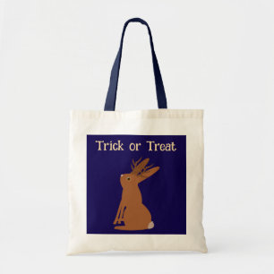 Bolso De Tela Halloween Jackalope Trick o Tret Personalizado