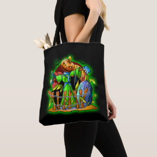 Bolso De Tela Halloween Lady Scarecrow Cabeza de calabaza QEPD B