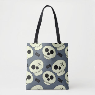 Bolso De Tela Halloween lindo cráneo con novio infalible spa sin