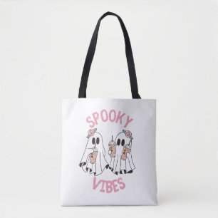 Bolso De Tela halloween lindos fantasmas vibraciones espeluznant