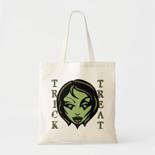 Bolso De Tela Halloween Loot Bag Zombie Tote Bag Personalizable (Frente)