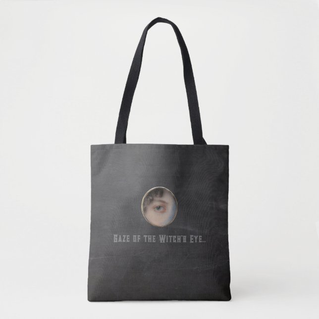 Bolso De Tela Halloween Macabre Creepy Witch Eye (Anverso)