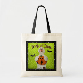 Bolso De Tela Halloween - momia y calabaza lindas