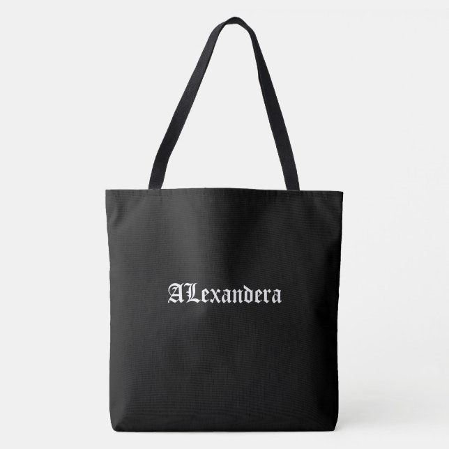 Bolso De Tela Halloween negro personalizado (Anverso)