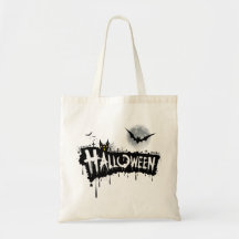 Halloween Night Design Tote Bag