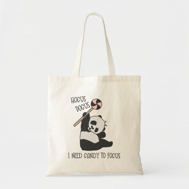 Bolso De Tela Halloween Panda Tote Bag, lustiger Panda (Frente)