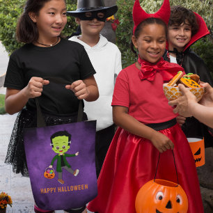 Bolso De Tela Halloween Party for Kids Frankenstein