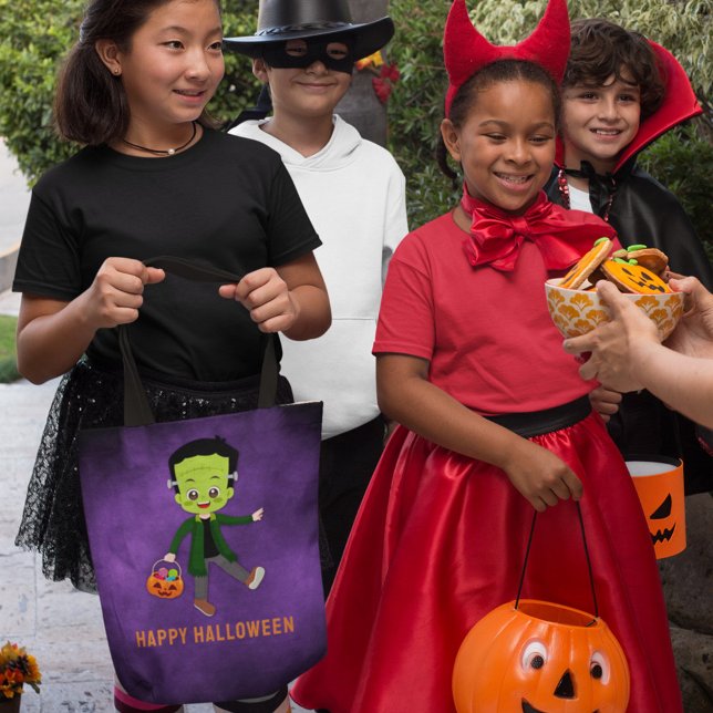 Bolso De Tela Halloween Party for Kids Frankenstein (Subido por el creador)