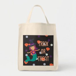 Bolso De Tela Halloween Pastel Mermaid Trick o Trete