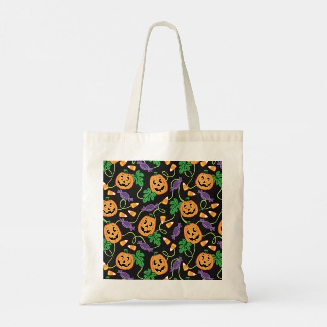 BOLSO DE TELA HALLOWEEN PATTERN (Reverso)