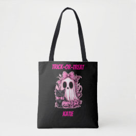 Bolso De Tela Halloween personalizado con fantasía rosada