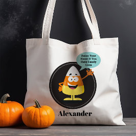 Bolso De Tela Halloween personalizado de Candy Corn Hater