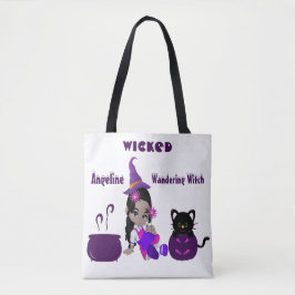 Bolso De Tela Halloween personalizado de la bruja malvada malvad