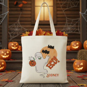 Bolso De Tela Halloween personalizado del fantasma del retro vin
