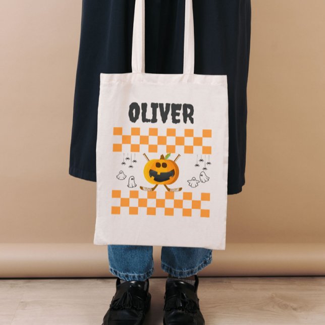 Bolso De Tela Halloween Personalizado moderno de hockey sobre hi (Subido por el creador)