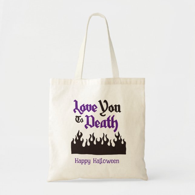 Bolso De Tela Halloween Personalizado Whimsical Funny Moderno (Frente)